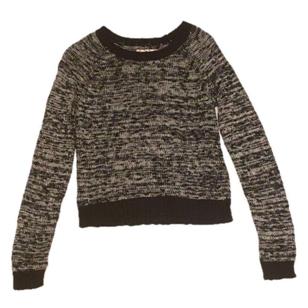 SO Women’s Small Black and White Long Sleeve Sweater